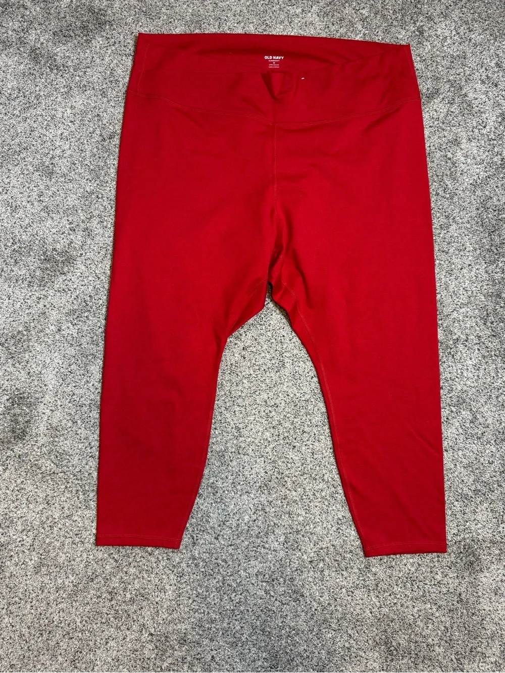 Old Navy Red High-Waist Performance Leggings CloudComfy